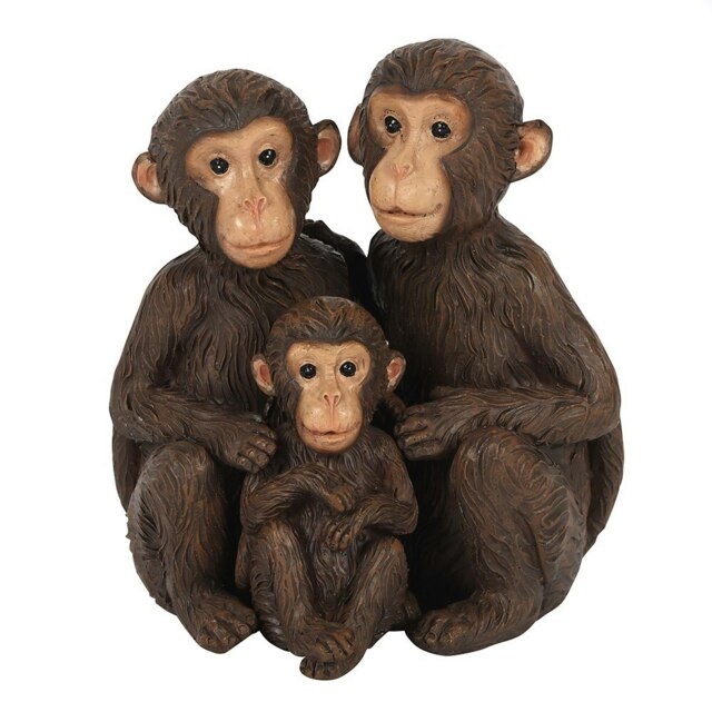 Something Different Just The Tree Of Us Monkey Family Ornament - Brown - One Size