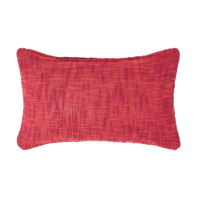 Homescapes Nirvana Cotton Orange Rectangular Cushion Cover - 30 x 50 cm Orange Orange 30 x 50 cm