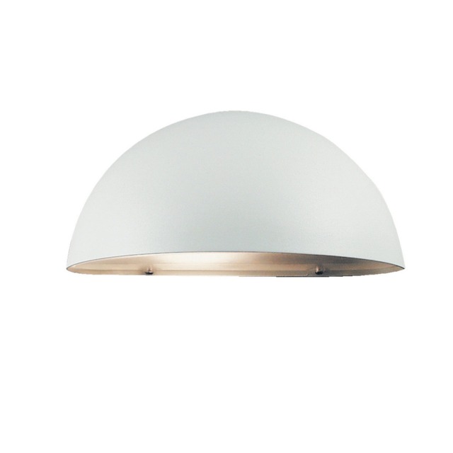 Nordlux Scorpius Outdoor Wall Light White Metal Solar E14 Sensor Weatherproof - Mains Powered, IP33
