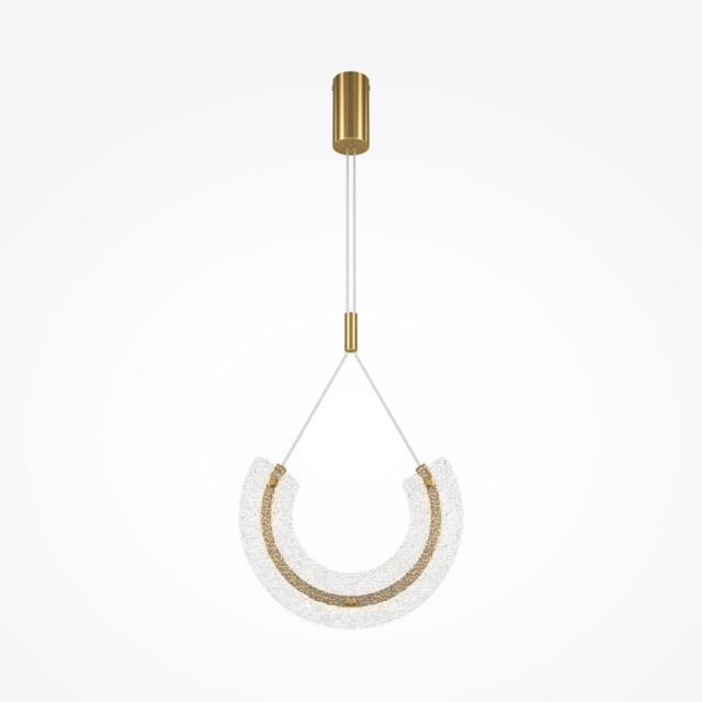 Maytoni Maya I Modern Integrated LED Pendant Ceiling Light Gold 3000K