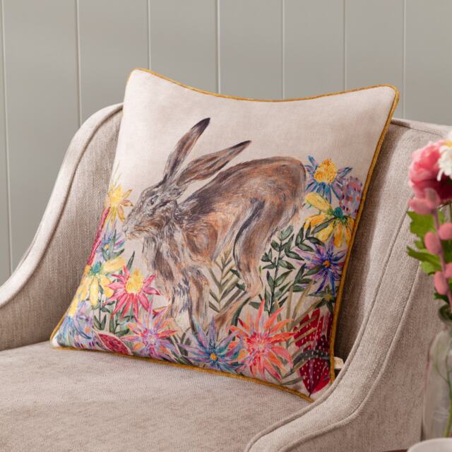 Wylder Nature Country Wilds Blossom Hare Cushion