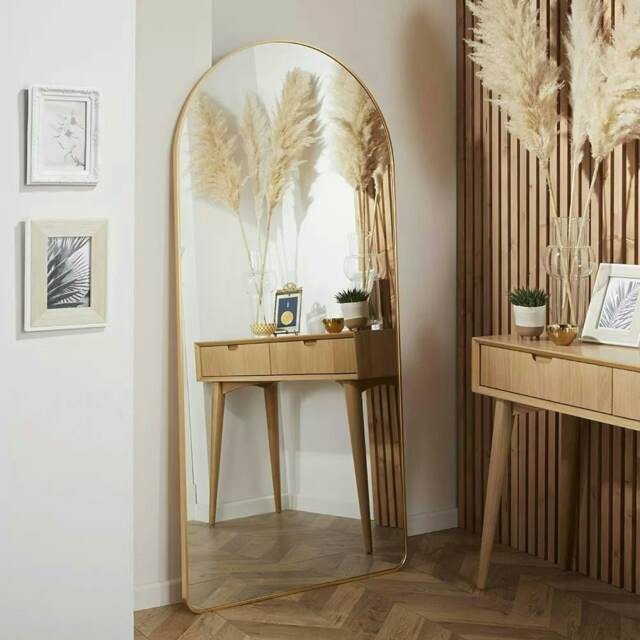 Liberty Arched Shape Mirror Gold H 170 x L 80cm 1