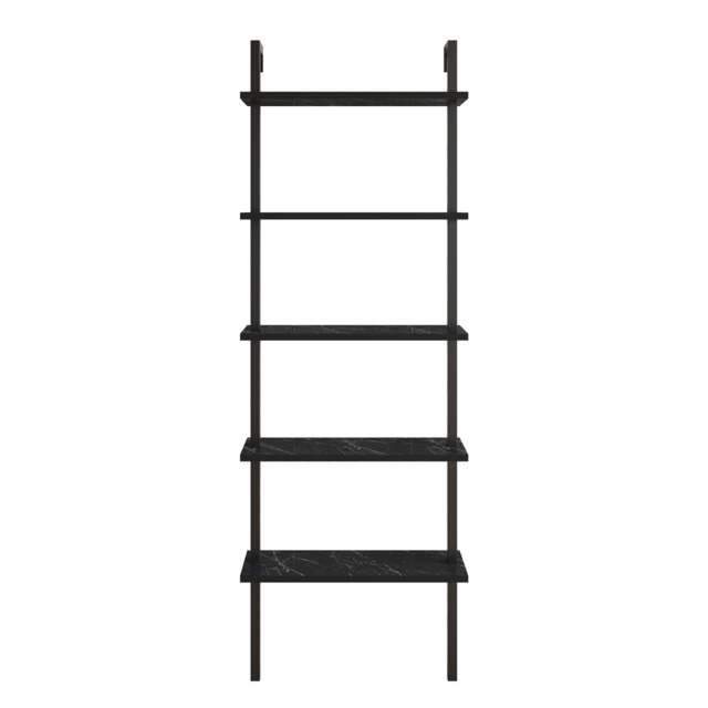 Decorotika Piante 5-tier Bookcase Display Stand - 60 cm W x 22 cm D x 174 cm H (Wall Mountable)