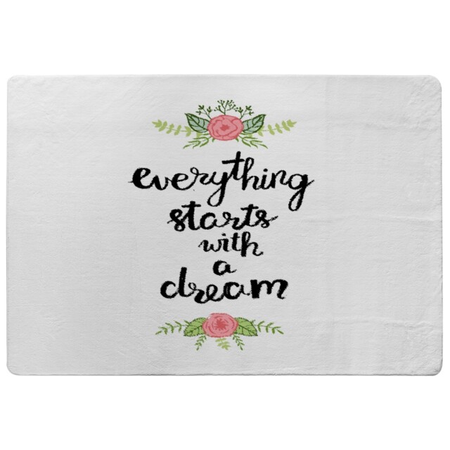Everything Starts With A Dream Rug Multi