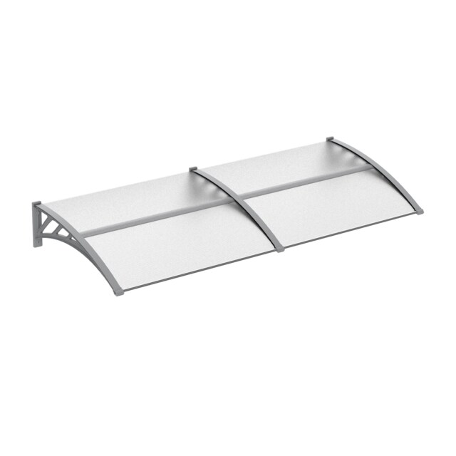Outsunny Door Canopy Awning Outdoor Window Rain Shelter for Door 196 x 75cm Clear Clear 1
