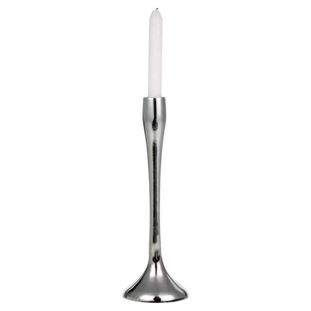 Metal Candle Holder Candlesticks Set Gold Silver Decorative Decor Silver 1x Silver Large Large 1