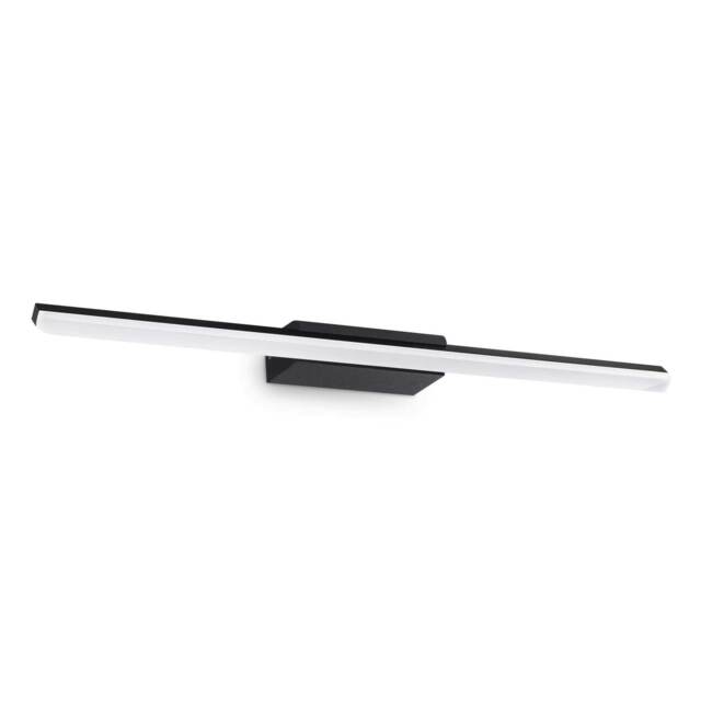 Riflesso Integrated LED Bathroom Over Mirror Light Black 1800Lm 3000K IP44