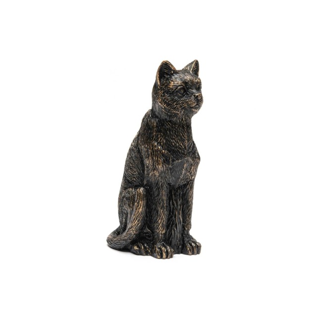Cane Companions Figurine Antique Bronze Cat