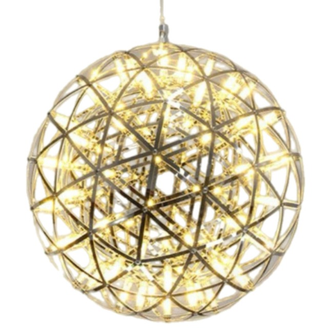 CGC FAWKES Warm White Chrome XX Large 80cm Silver Firework / Starburst Chandelier
