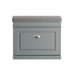 SoBuy Shoe Storage Bench with Seat Cushion, Light Gray, 24.0x9.4x20.1 inches, 10.6 kg - FSR82-K-HG