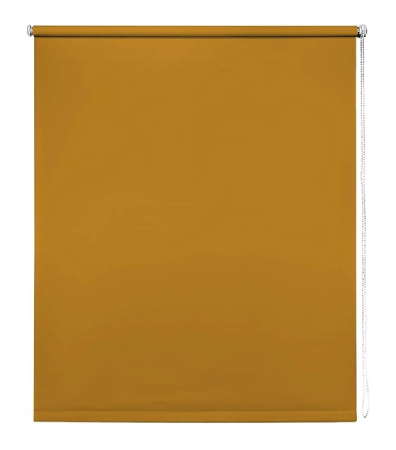 85cm Ochre Trimmable Thermal Blackout Roller Blinds Grey Grey
