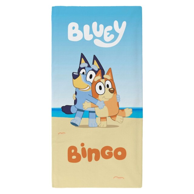 Bluey & Bingo Blue Beach Towel