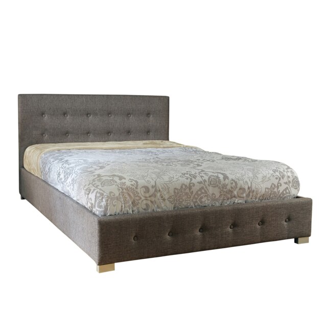 5ft Kingsize Fabric Ottoman Storage Gaslift Bedframe In Grey