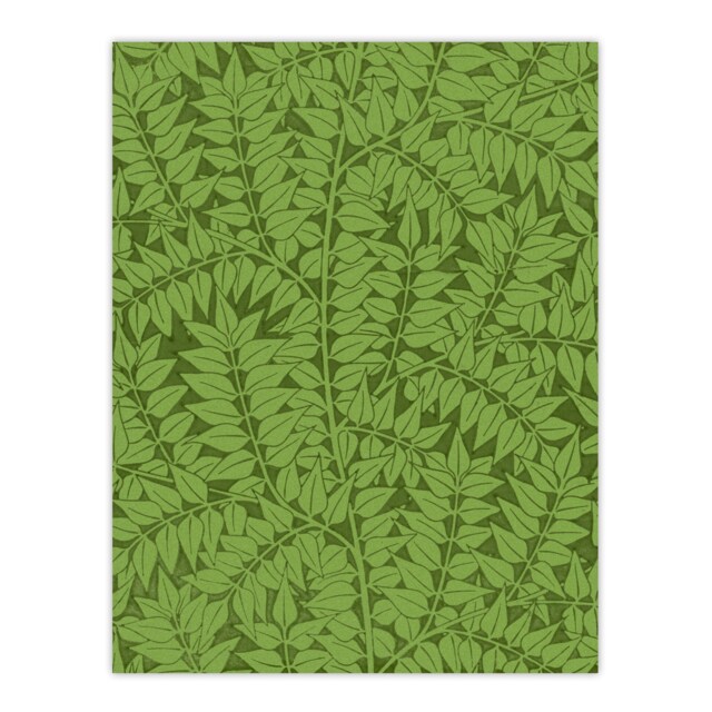 "Leafy Branch Green Pattern W. Morris Vintage Huge Wall Art Poster Print 24X32"""