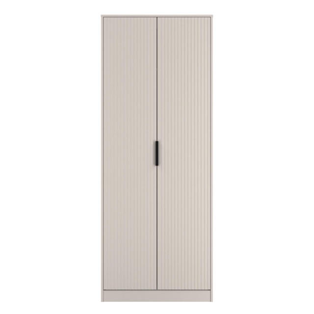Menai Tall Double Wardrobe in Kashmir Matt (Ready Assembled) Cream Kashmir Matt
