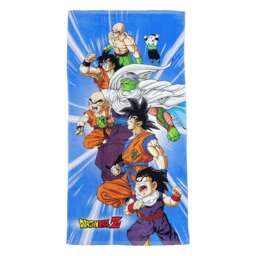 Dragon Ball Z Childrens/Kids Heroes Cotton Towel Blue Blue/Multicoloured One Size 1