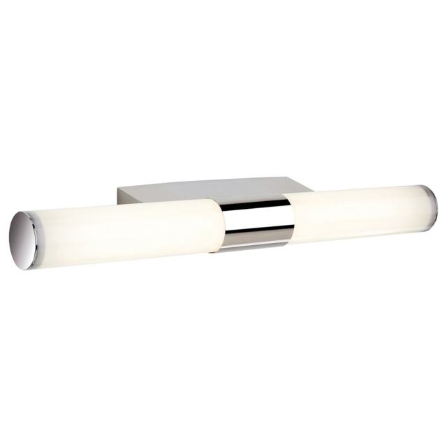 Vega LED Bathroom Indoor Wall Light Chrome, Polycarbonate Diffuser IP44