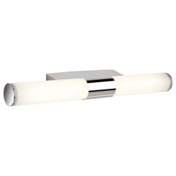 Vega LED Bathroom Indoor Wall Light Chrome, Polycarbonate Diffuser IP44