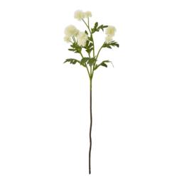 Hill Interiors Globe Thistle Spray Artificial Flower - Cream - One Size