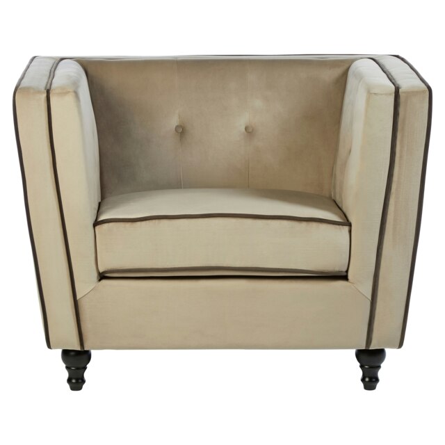 Orsina Ferris Mink Velvet Chair