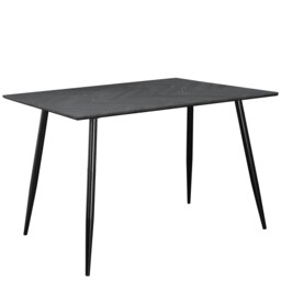 Monza Table 120 Fishbone GreyoakBlack120x80x76cm Grey Fishbone Greyoak/Black