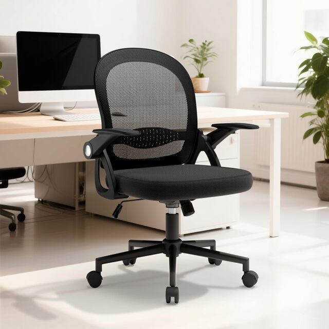 Rattantree Ergonomic Mesh Office Chair Mid Back Swivel Desk Chair