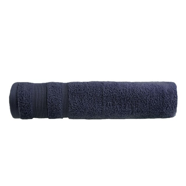 Luxury Zero Twist Egyptian Cotton Bath Sheet 100 x 150cm - Extra Large Bath Towel Blue Blue Navy Bath sheet