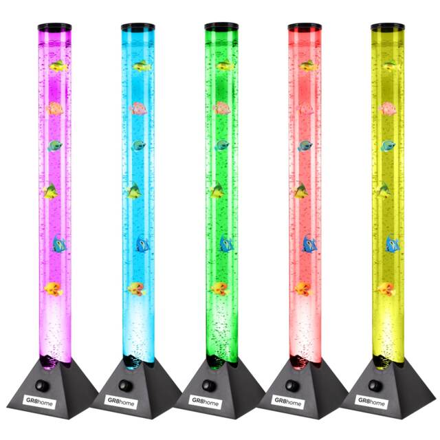 Gr8 Home 90cm Fish Lamp Bubble Light Colour Changing LED Water Aquarium Tropical Fish