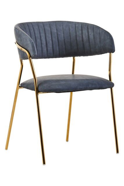 Orsina Dark Grey Velvet Dining Chair, Modern Dining Armchair, Grey and Gold Luxury Dining Chair for Home, Lounge