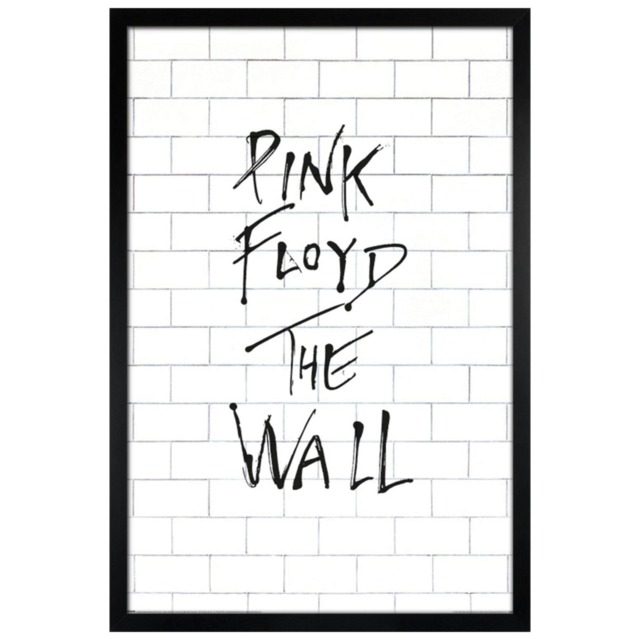 Black Wooden Framed Pink Floyd The Wall Album Maxi Poster Multi