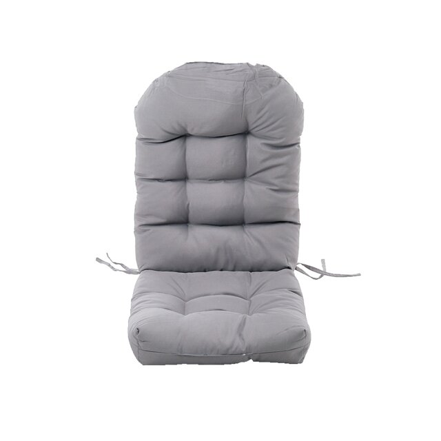 Living and Home Outdoor Waterproof Tufted Swing Seat Cushion - Light Grey 125x53cm Grey Light Grey