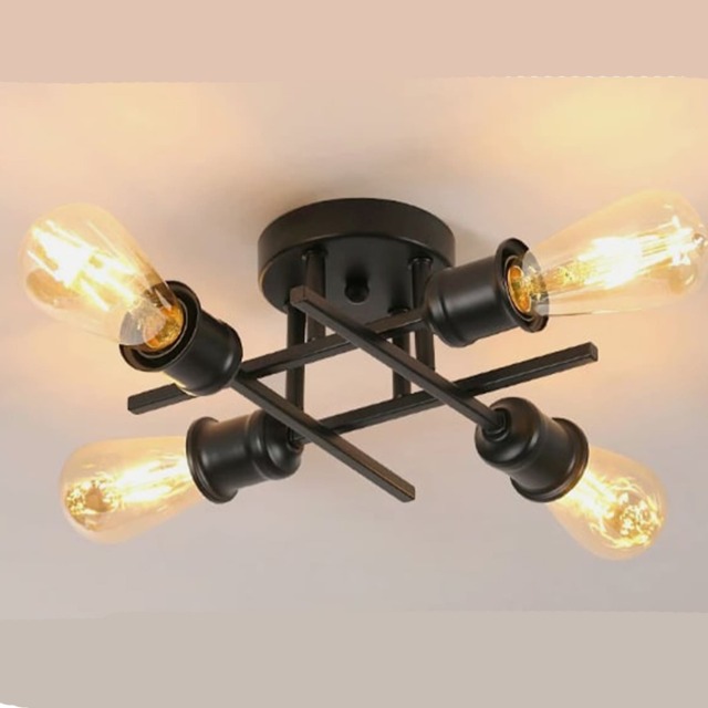 Modern Chandelier Sputnik Industrial 4 Lights