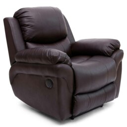 Madison Electric Bonded Leather Automatic Recliner Home Lounge Chair (Brown)