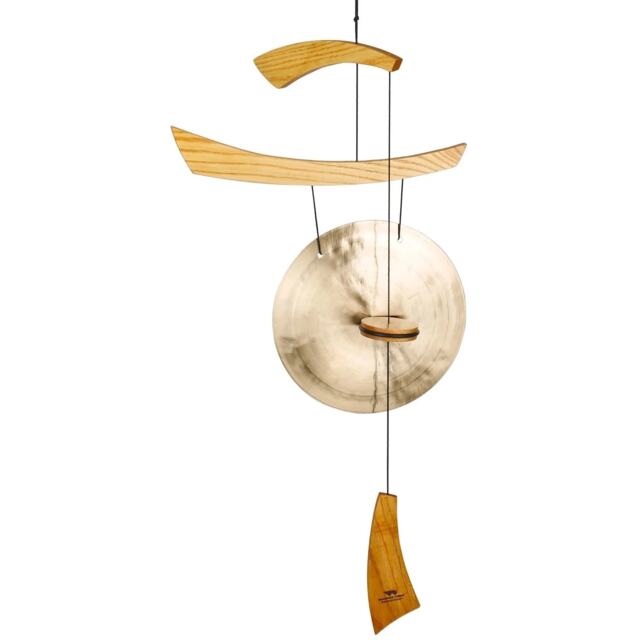 Woodstock Emperor Gong Nautral Wood Medium Windchime