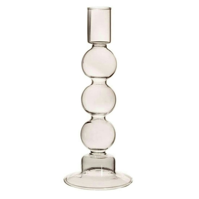 Sass & Belle Glass Candle Holder Bubble Grey