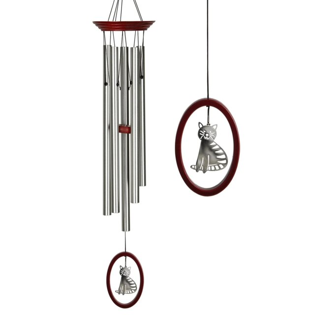 Woodstock Outdoor Garden Wind Chime - Cat