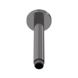 Balterley Bathroom Modern Round Ceiling Mounted Shower Arm Silver Brushed Pewter 1
