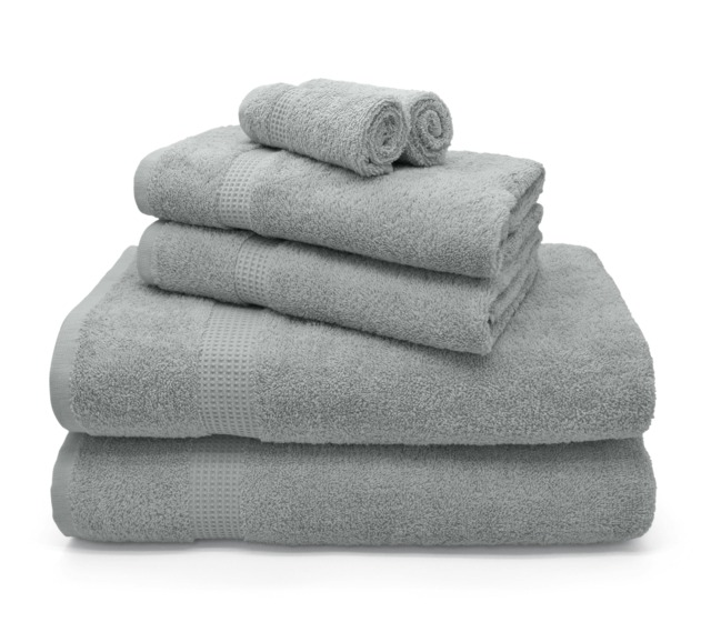 Luxury 100% Egyptian Cotton Towels 550gsm Platinum Silver Platinum Face cloth