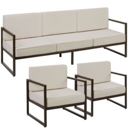 Garden Furniture Comosa - for 5 people, XXL padding, 1 sofa, 2 armchairs