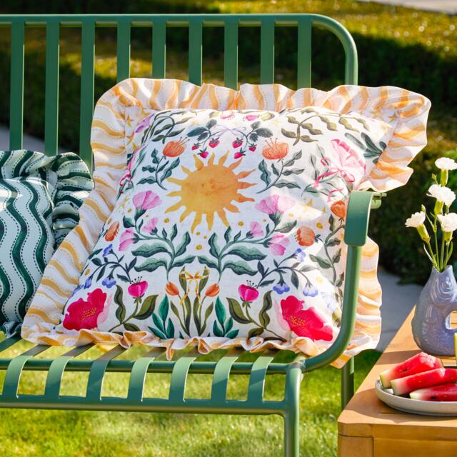 Furn Summer Solstice Square Outdoor Cushion Multi Summer