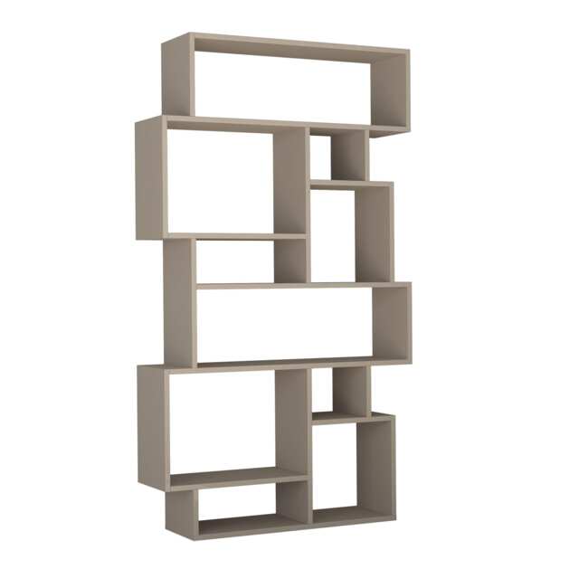 Decortie Karmato Bookcase 96x25x169cm Mocha Grey