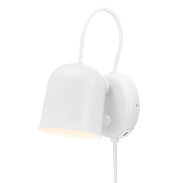 Nordlux Angle Indoor Wall Light White Metal Sensor GU10 Magnetic Shade - Plug In or Mains Powered , IP20