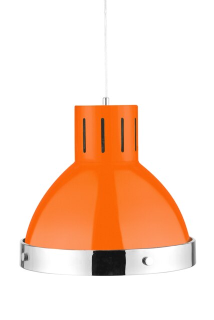 Orsina Jasper Orange and Chrome Pendant Light