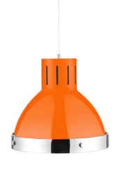 Orsina Jasper Orange and Chrome Pendant Light