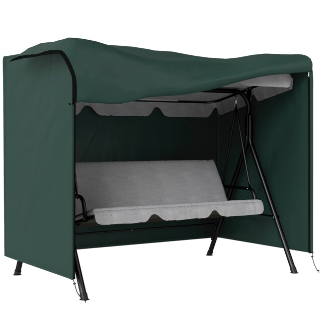 Outsunny Garden Furniture Protector Patio Swing Chair Cover Deep Green Green Deep Green