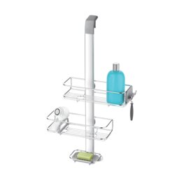 Simplehuman Over Door Shower Caddy Silver Matt Stainless Steel + Anodised Aluminium Overdoor 1