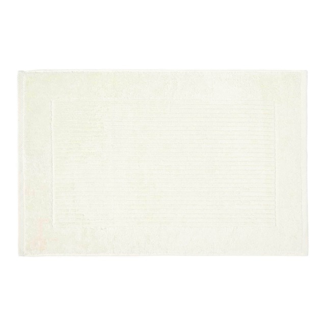 Homescapes Imperial Plain Cotton Bath Mat Cream 50 x 80 cm