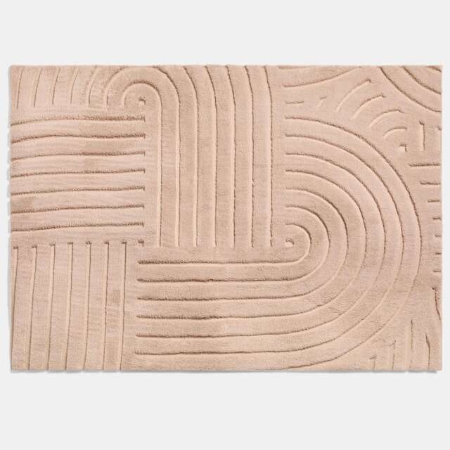 OHS Contemporary Tufted Arches Rug Floor Carpet Non Slip Area Mat