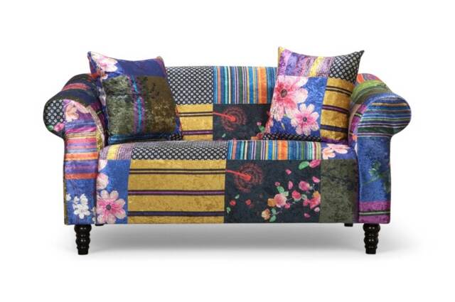 Fabric Patchwork 2 Seater Sofa AVICI SHOUT
