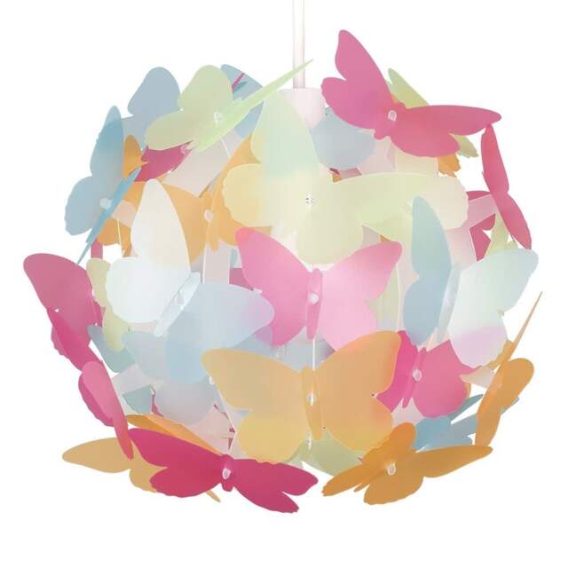 ValueLights Butterfly Ball MultiColoured Ceiling Shade